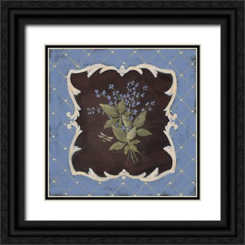 Buzzing Lavendar Black Ornate Wood Framed Art Print with Double Matting by Moulton, Jo