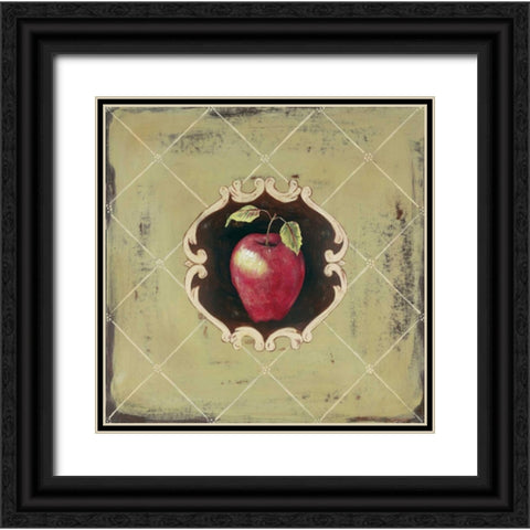 Pomme Black Ornate Wood Framed Art Print with Double Matting by Moulton, Jo