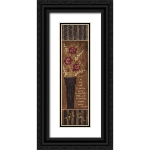 In the End Black Ornate Wood Framed Art Print with Double Matting by Moulton, Jo