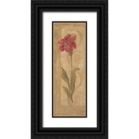 Evening Lily Black Ornate Wood Framed Art Print with Double Matting by Moulton, Jo
