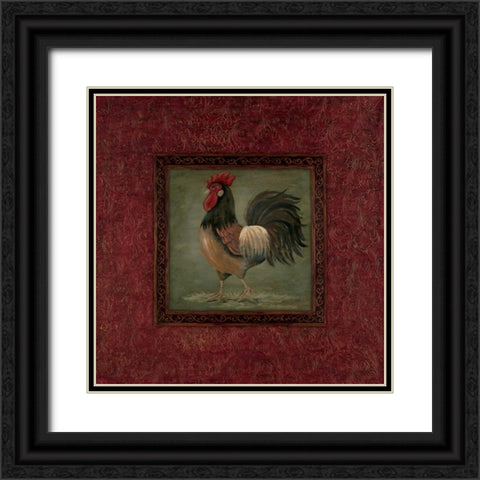 Wake Up Call! Black Ornate Wood Framed Art Print with Double Matting by Moulton, Jo