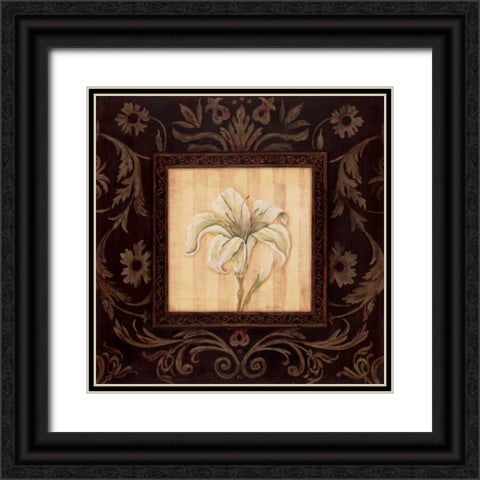 Black Beauty I Black Ornate Wood Framed Art Print with Double Matting by Moulton, Jo