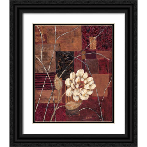 New Dimensions II Black Ornate Wood Framed Art Print with Double Matting by Moulton, Jo