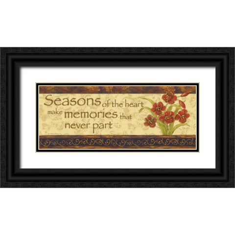 Seasons of the Heart Black Ornate Wood Framed Art Print with Double Matting by Moulton, Jo