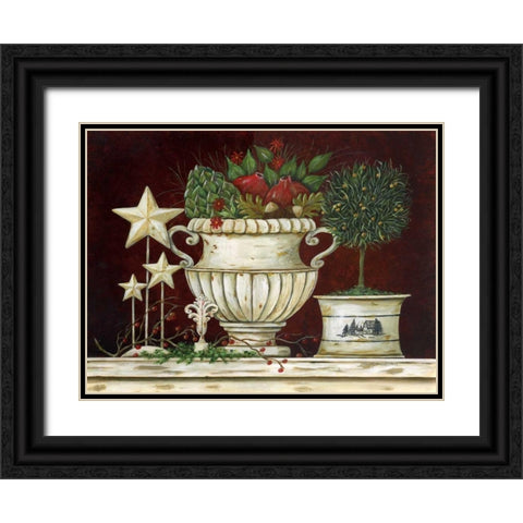 Bella Rustica Black Ornate Wood Framed Art Print with Double Matting by Moulton, Jo