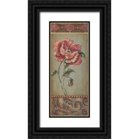 Aqua Romance Black Ornate Wood Framed Art Print with Double Matting by Moulton, Jo