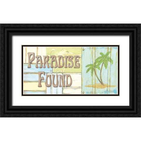 Paradise Found Black Ornate Wood Framed Art Print with Double Matting by Moulton, Jo