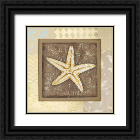 Beach Comber Black Ornate Wood Framed Art Print with Double Matting by Moulton, Jo