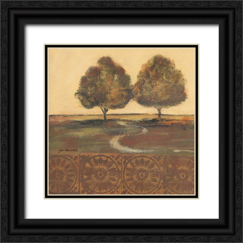 Autumn Duo Black Ornate Wood Framed Art Print with Double Matting by Moulton, Jo