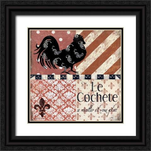 Le Cochete Black Ornate Wood Framed Art Print with Double Matting by Moulton, Jo