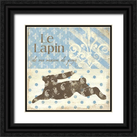 Le Lapin Black Ornate Wood Framed Art Print with Double Matting by Moulton, Jo