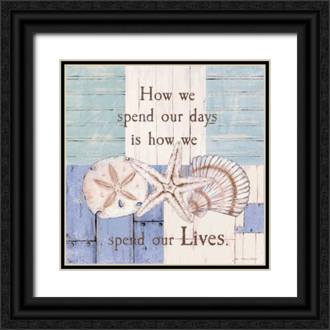 Spend Our Lives Black Ornate Wood Framed Art Print with Double Matting by Moulton, Jo