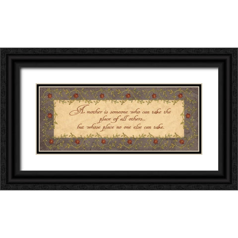 Mother Black Ornate Wood Framed Art Print with Double Matting by Moulton, Jo