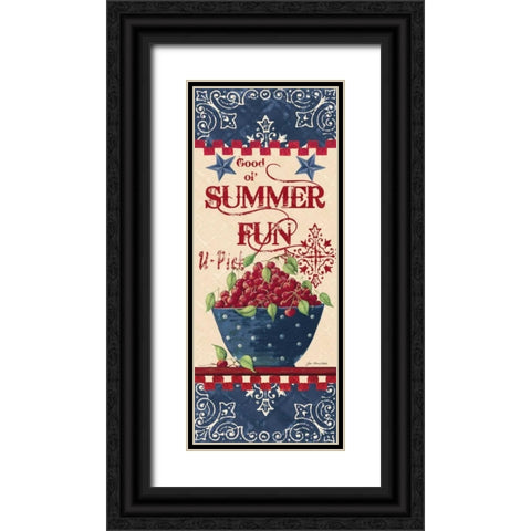 Summer Fun Black Ornate Wood Framed Art Print with Double Matting by Moulton, Jo