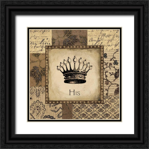 His Black Ornate Wood Framed Art Print with Double Matting by Moulton, Jo