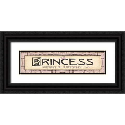 Princess Black Ornate Wood Framed Art Print with Double Matting by Moulton, Jo