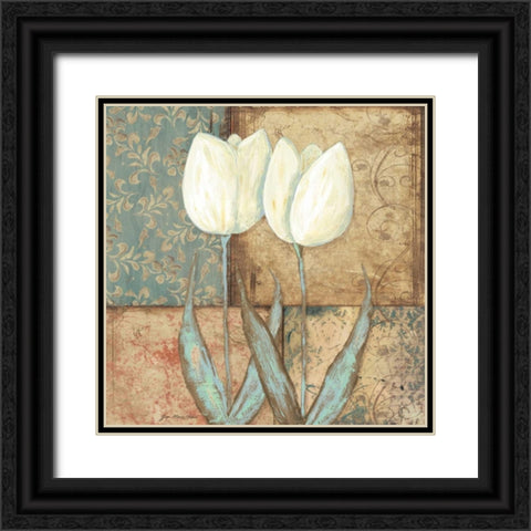 Tulip II Black Ornate Wood Framed Art Print with Double Matting by Moulton, Jo