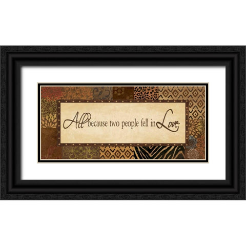 Urban Love Black Ornate Wood Framed Art Print with Double Matting by Moulton, Jo
