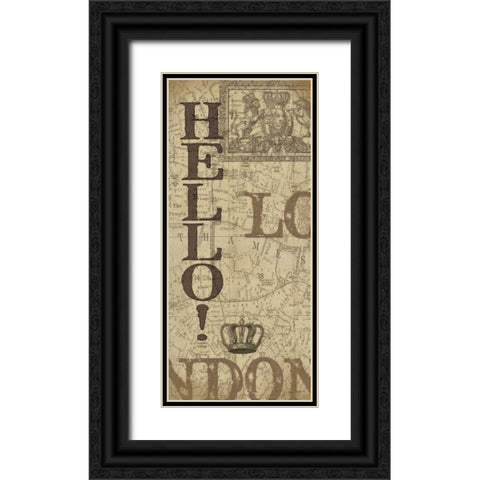 Queens Hello! Black Ornate Wood Framed Art Print with Double Matting by Moulton, Jo