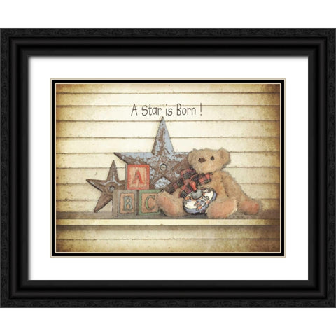 A Star is Born Black Ornate Wood Framed Art Print with Double Matting by Moulton, Jo