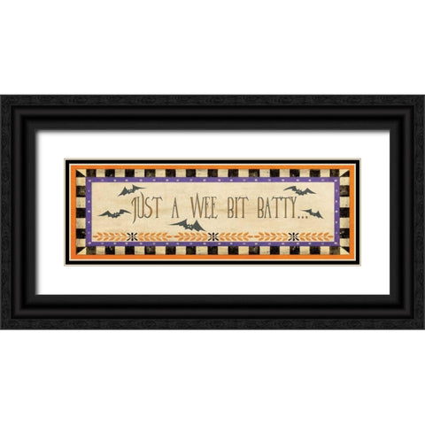 Batty Black Ornate Wood Framed Art Print with Double Matting by Moulton, Jo