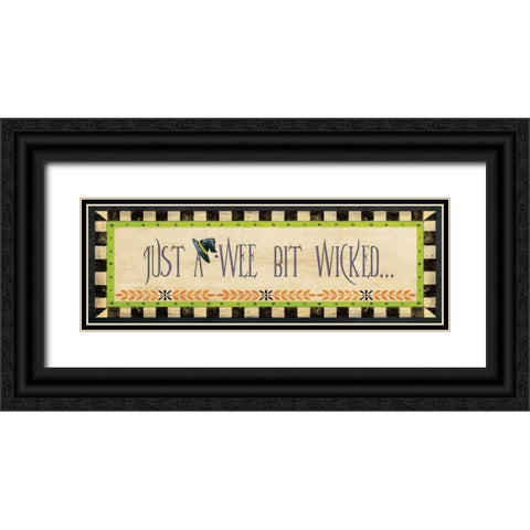 Wicked Black Ornate Wood Framed Art Print with Double Matting by Moulton, Jo