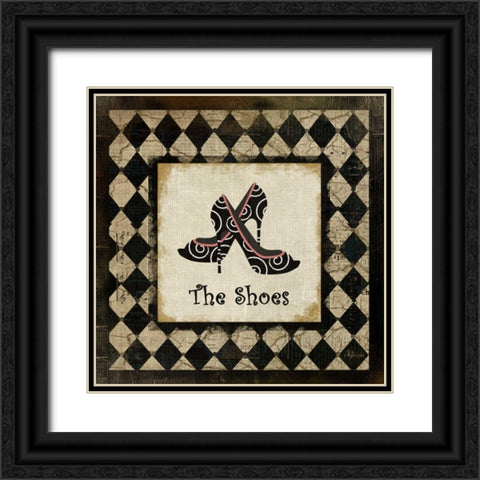 The Shoes Black Ornate Wood Framed Art Print with Double Matting by Pugh, Jennifer