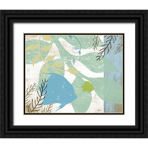 Sea Life II Black Ornate Wood Framed Art Print with Double Matting by Pugh, Jennifer