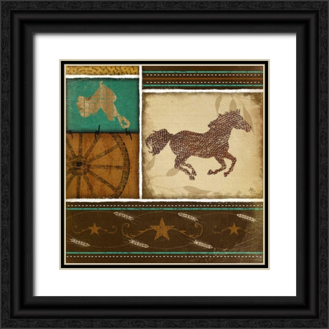 Western Horse Black Ornate Wood Framed Art Print with Double Matting by Pugh, Jennifer