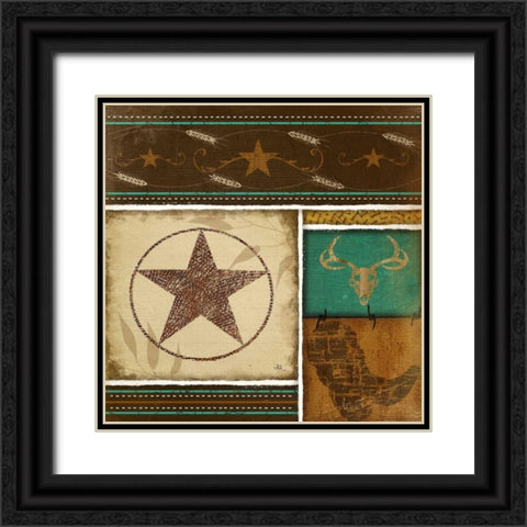 Western Star Black Ornate Wood Framed Art Print with Double Matting by Pugh, Jennifer