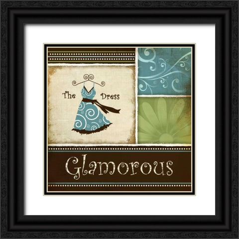 Glamorous Black Ornate Wood Framed Art Print with Double Matting by Pugh, Jennifer