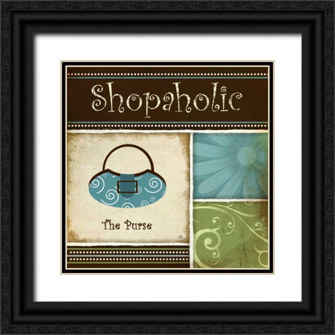 Shopaholic Black Ornate Wood Framed Art Print with Double Matting by Pugh, Jennifer