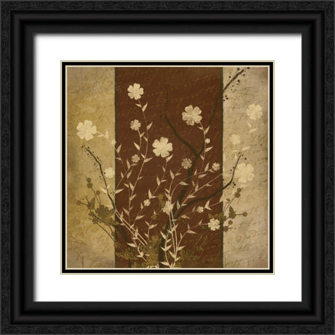 Flowers I Black Ornate Wood Framed Art Print with Double Matting by Pugh, Jennifer