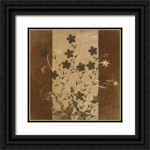 Flowers II Black Ornate Wood Framed Art Print with Double Matting by Pugh, Jennifer