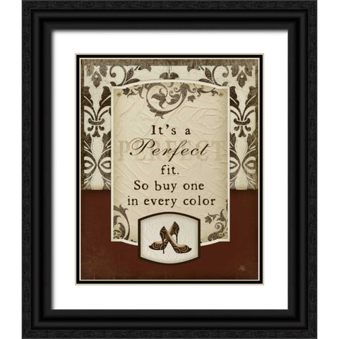 Perfect Fit Black Ornate Wood Framed Art Print with Double Matting by Pugh, Jennifer