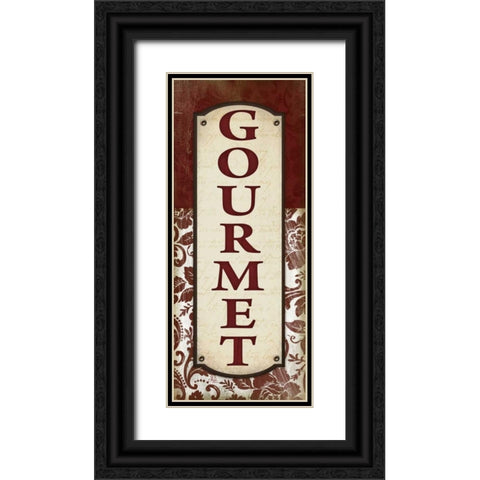 Gourmet Black Ornate Wood Framed Art Print with Double Matting by Pugh, Jennifer