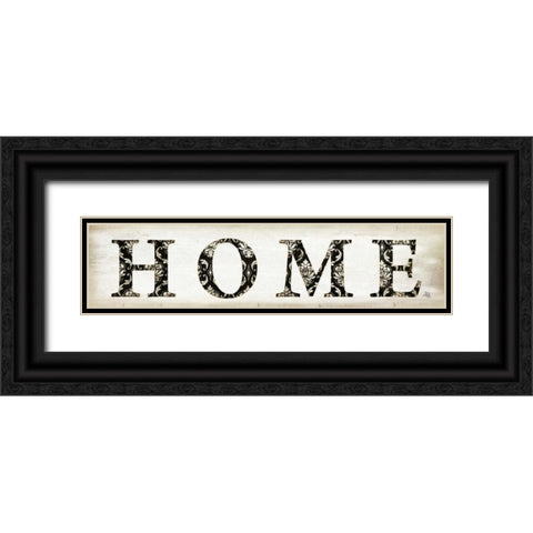 Home Black Ornate Wood Framed Art Print with Double Matting by Pugh, Jennifer