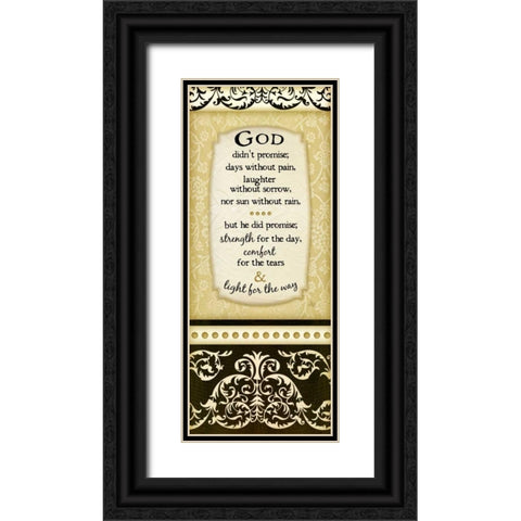 Light for the Way Black Ornate Wood Framed Art Print with Double Matting by Pugh, Jennifer