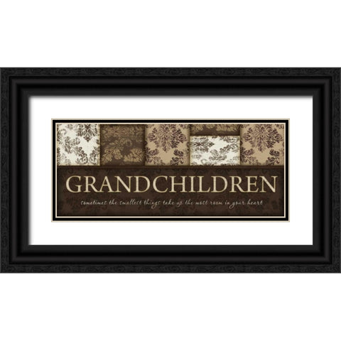 Grandchildren Black Ornate Wood Framed Art Print with Double Matting by Pugh, Jennifer