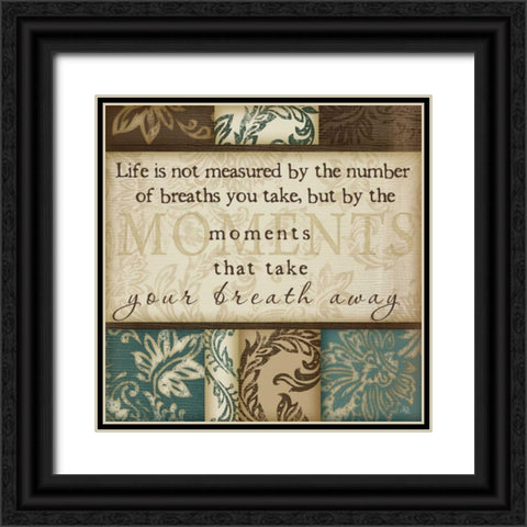 Moments Black Ornate Wood Framed Art Print with Double Matting by Pugh, Jennifer