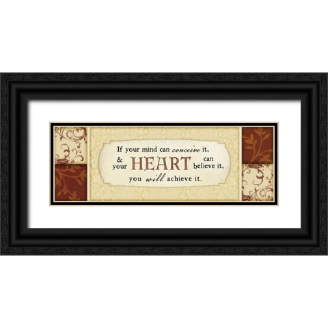 If Your Mind Can Black Ornate Wood Framed Art Print with Double Matting by Pugh, Jennifer