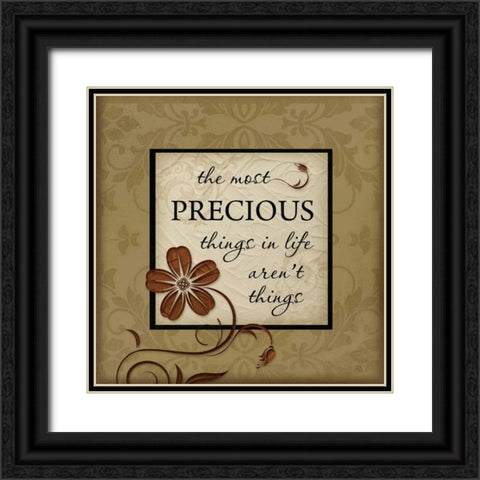The Most Precious Black Ornate Wood Framed Art Print with Double Matting by Pugh, Jennifer