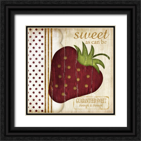 Sweet As Can Be Black Ornate Wood Framed Art Print with Double Matting by Pugh, Jennifer