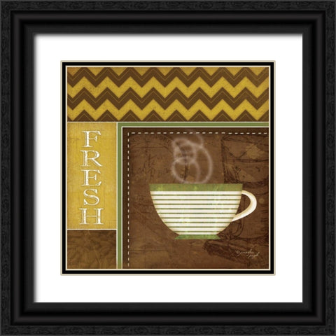 Fresh Organic Coffee Black Ornate Wood Framed Art Print with Double Matting by Pugh, Jennifer