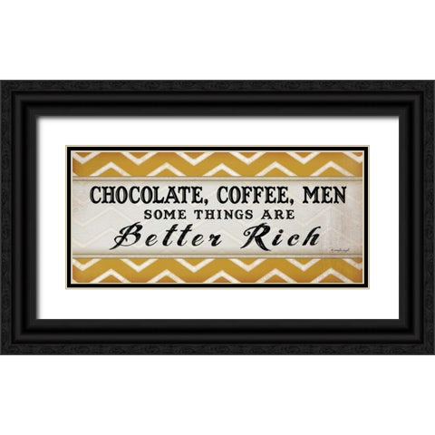 Chocolate Coffee IV Black Ornate Wood Framed Art Print with Double Matting by Pugh, Jennifer