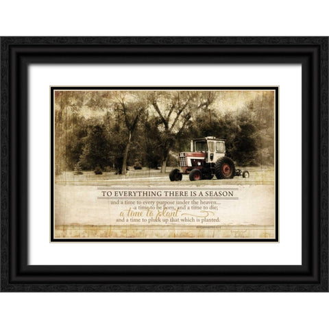 Everything There is a Season Black Ornate Wood Framed Art Print with Double Matting by Pugh, Jennifer