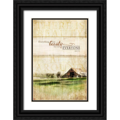 Everything Has Beauty Black Ornate Wood Framed Art Print with Double Matting by Pugh, Jennifer