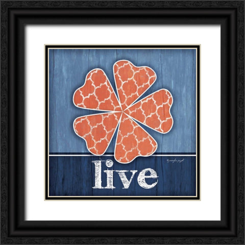 Live Flower Black Ornate Wood Framed Art Print with Double Matting by Pugh, Jennifer