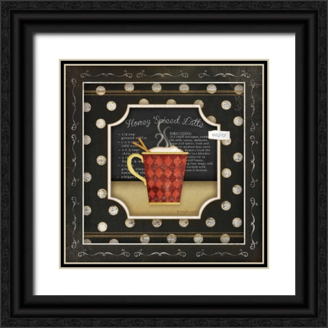 Kitchen Cuisine Coffee II Black Ornate Wood Framed Art Print with Double Matting by Pugh, Jennifer