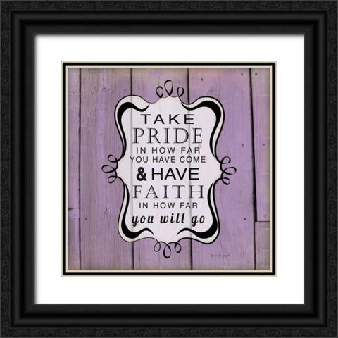 Take Pride Black Ornate Wood Framed Art Print with Double Matting by Pugh, Jennifer